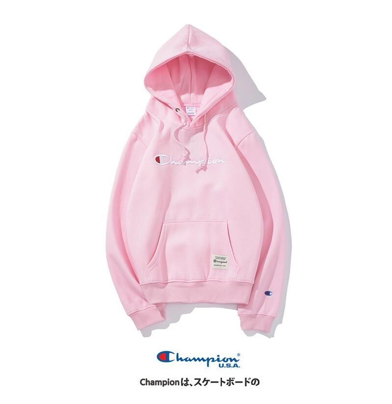sudadera rosa champion hombre