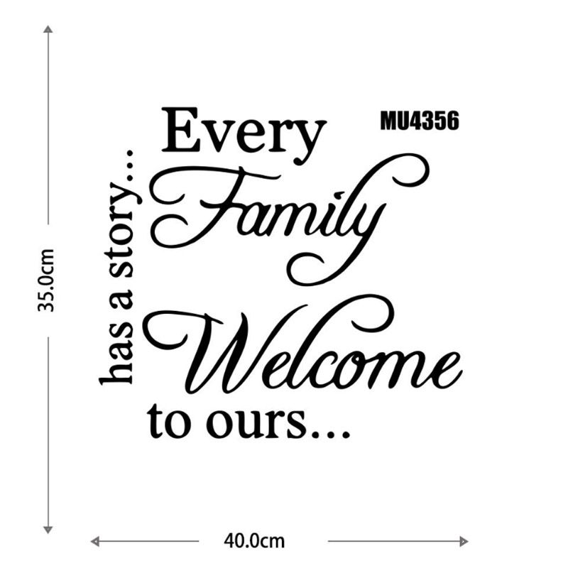 New Simple Creative Text English Warm Home Living Room Bedroom