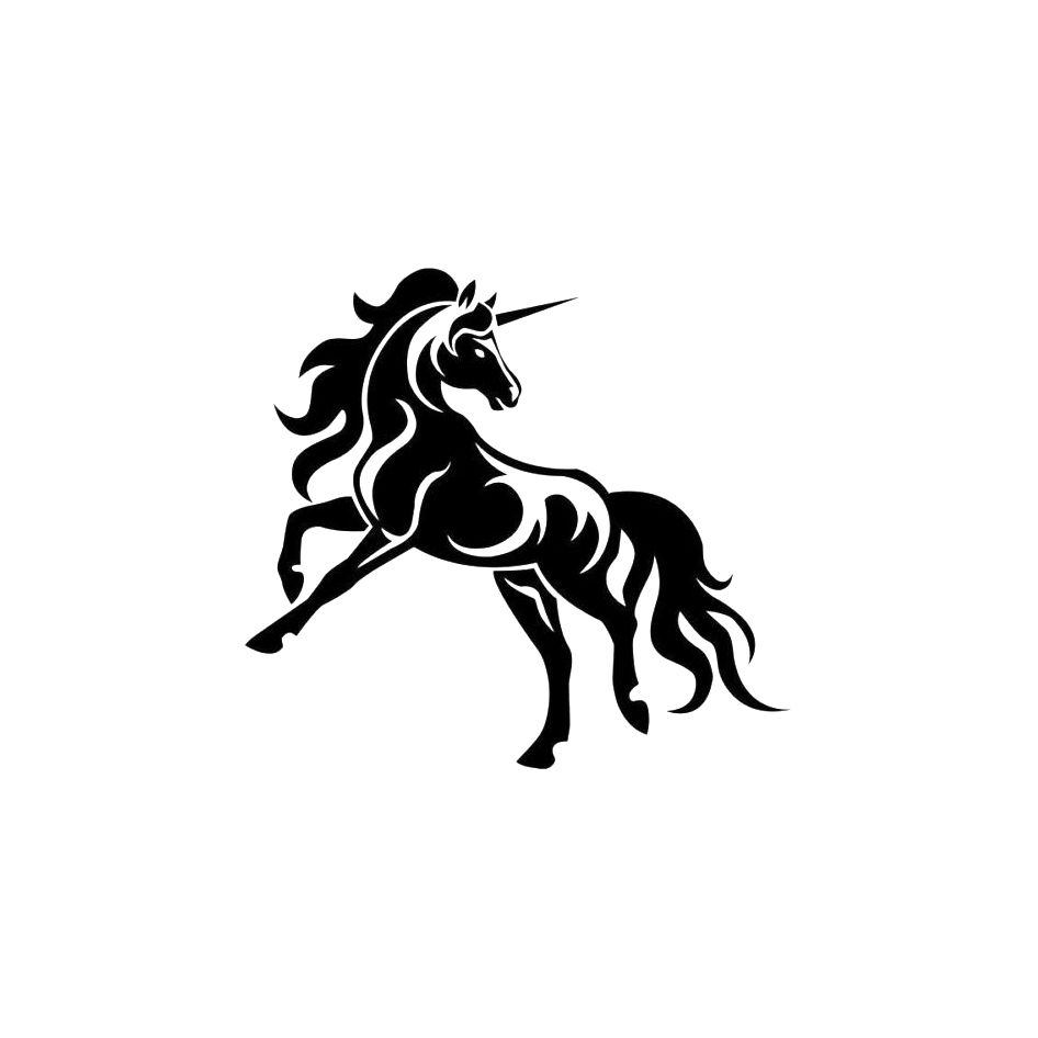UNICORN Sticker Horse Cute Animal Vinyl Window Decal