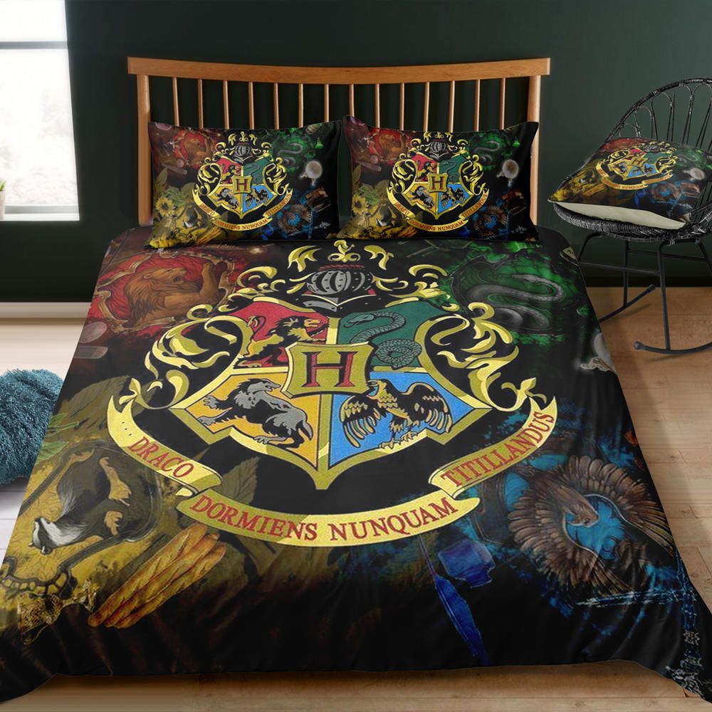 Harry Potter Badge Bedding Set Single Fashionable Colorful Duvet