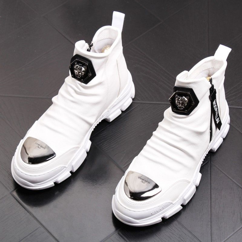 botas vaqueras blancas hombre