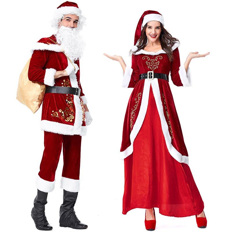 New Adult Mens Womens Fancy Dress Up Party Costume Wig Christmas Santa White