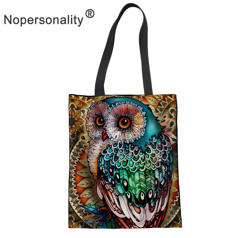New Women/'s Handbags Ladies Beach Bag Girls Bags Owl Print Tote Bag Beach Bags