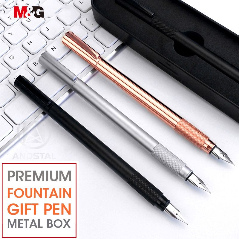 21 Andstal Elegant Rose Gold Metal Fountain Pen 0 5mm M G For School Supplies Stationery Office Gift Ink Pens For Writing From Sakuna 33 Dhgate Com