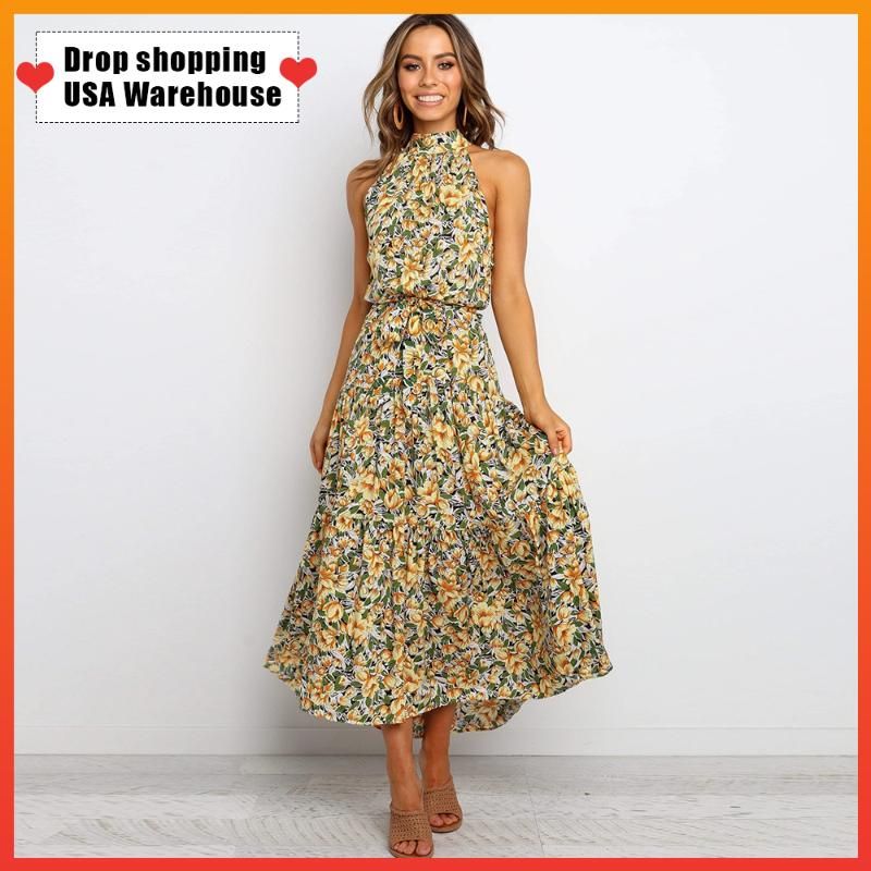yellow vacation dress