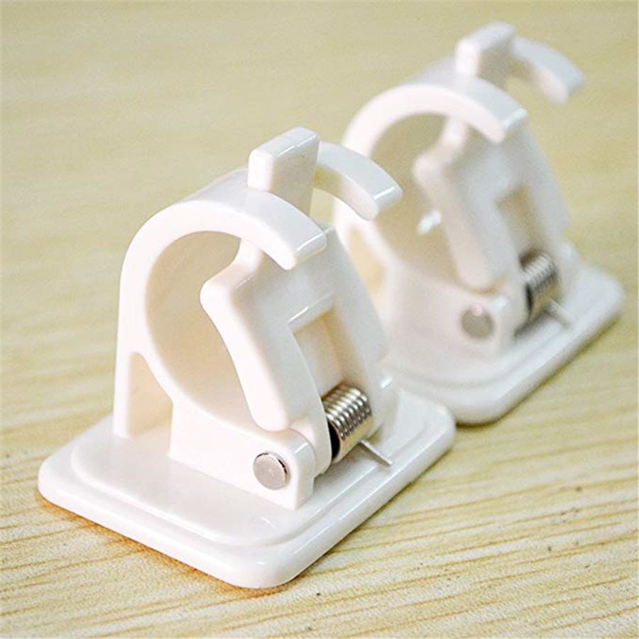 2019 Curtain Rod Holder Self Adhesive Wall Hooks For Curtain Rod