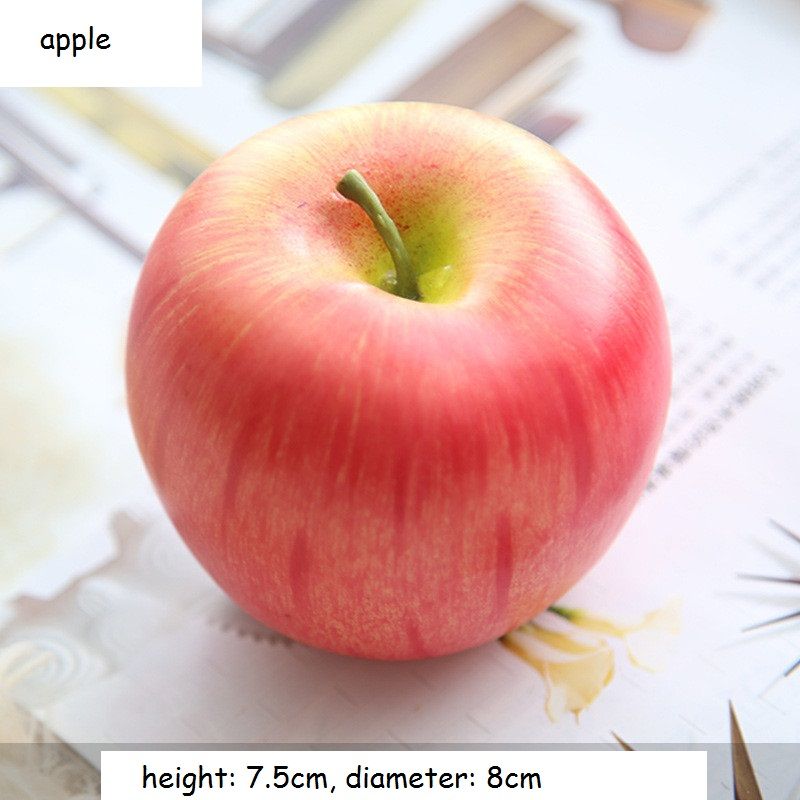 Vivid Artificial Fruit Apple Peach Pear Banana Lemon Fake Fruit Shop