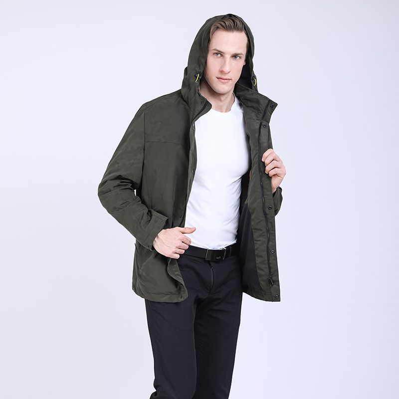 mens parka with detachable hood
