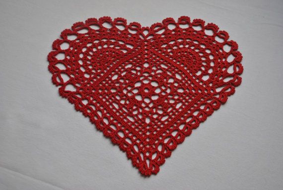 Acheter Napperon En Forme De Coeur Nappe Rouge Decoration De