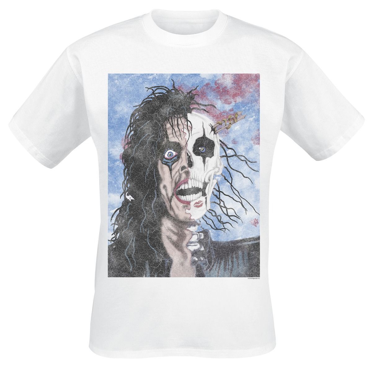 Mens T-Shirt Alice Cooper from The Inside Round Neck Fashion Short Sleeve T-Shirt 