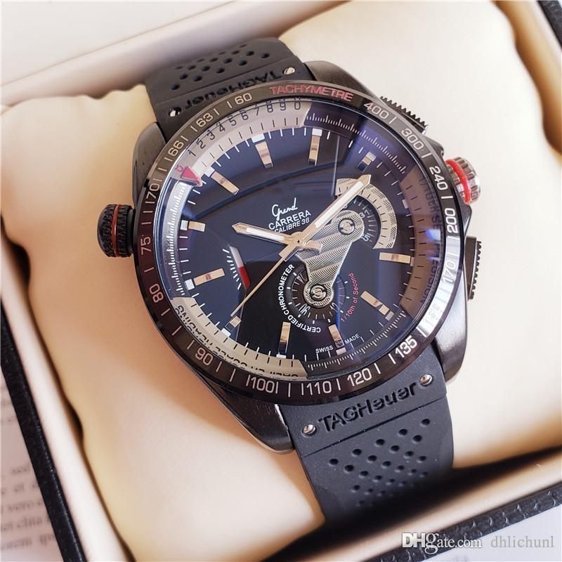 Famous Mechanical Automatic Watches Certified Chronometer TAG Grand Carrera  CAUBRE 36 Tachymeter Relógios De Luxo Gift 43mm Swiss Made Relog From  Hangri, $ 