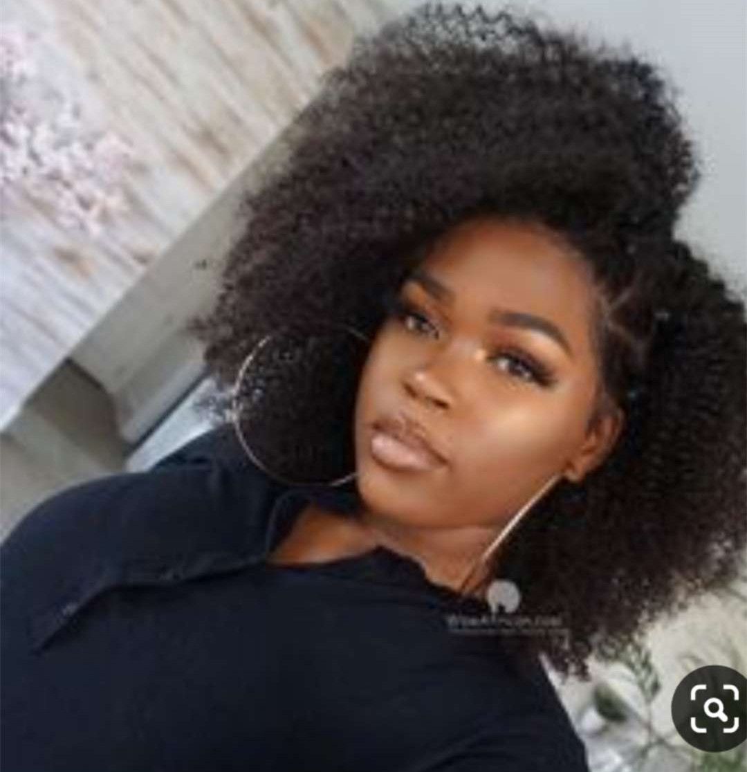 Brazilian Short Afro Kinky Curly Wigs For Black Women Realistic
