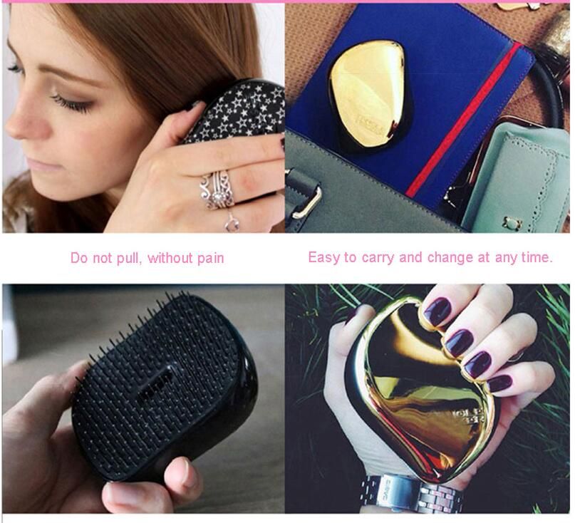 Anti Static Hair Brush Handle Scalp Massager Tangle Detangling