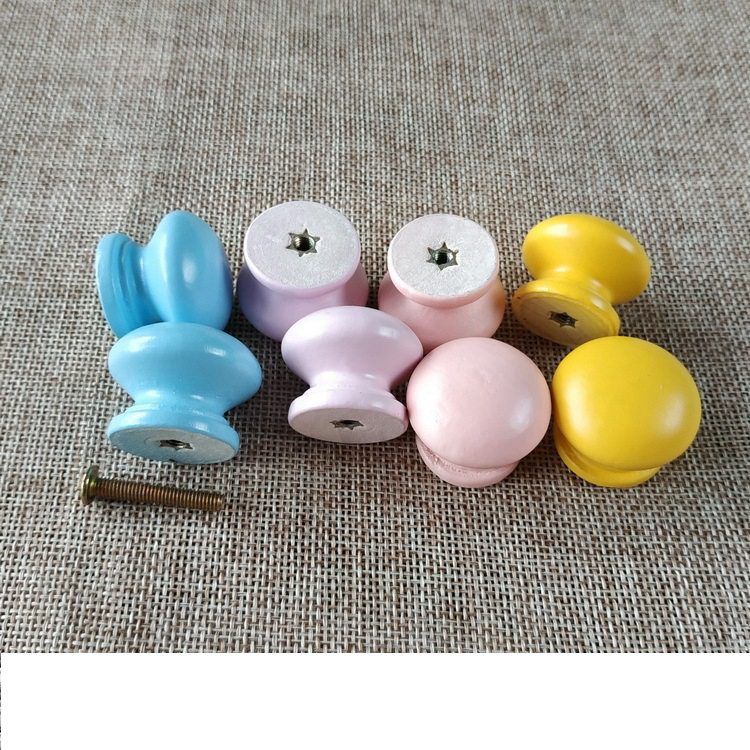 2019 Wooden Cabinet Knobs Kids Furniture Drawer Colorfull Children