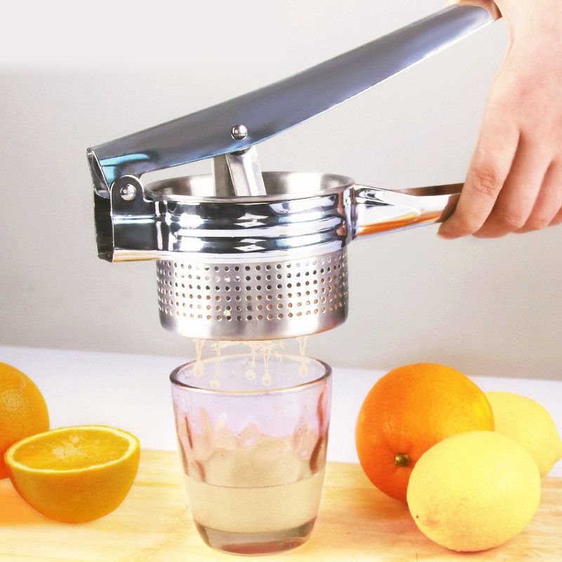 2021 Portable Manual Fresh Fruit Juicer Squeezer Stainless Steel Lemon Orange Press Juicer Long