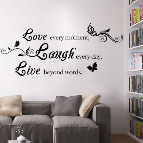 Removable Vinyl Home Room Decor Art Quote Wall Decal Stickers Bedroom Mural DIY