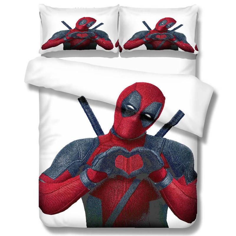 Deadpool 3d Printing Bedding Set 10 Size Comforter Bedding Sets