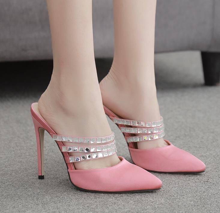 pink designer heels