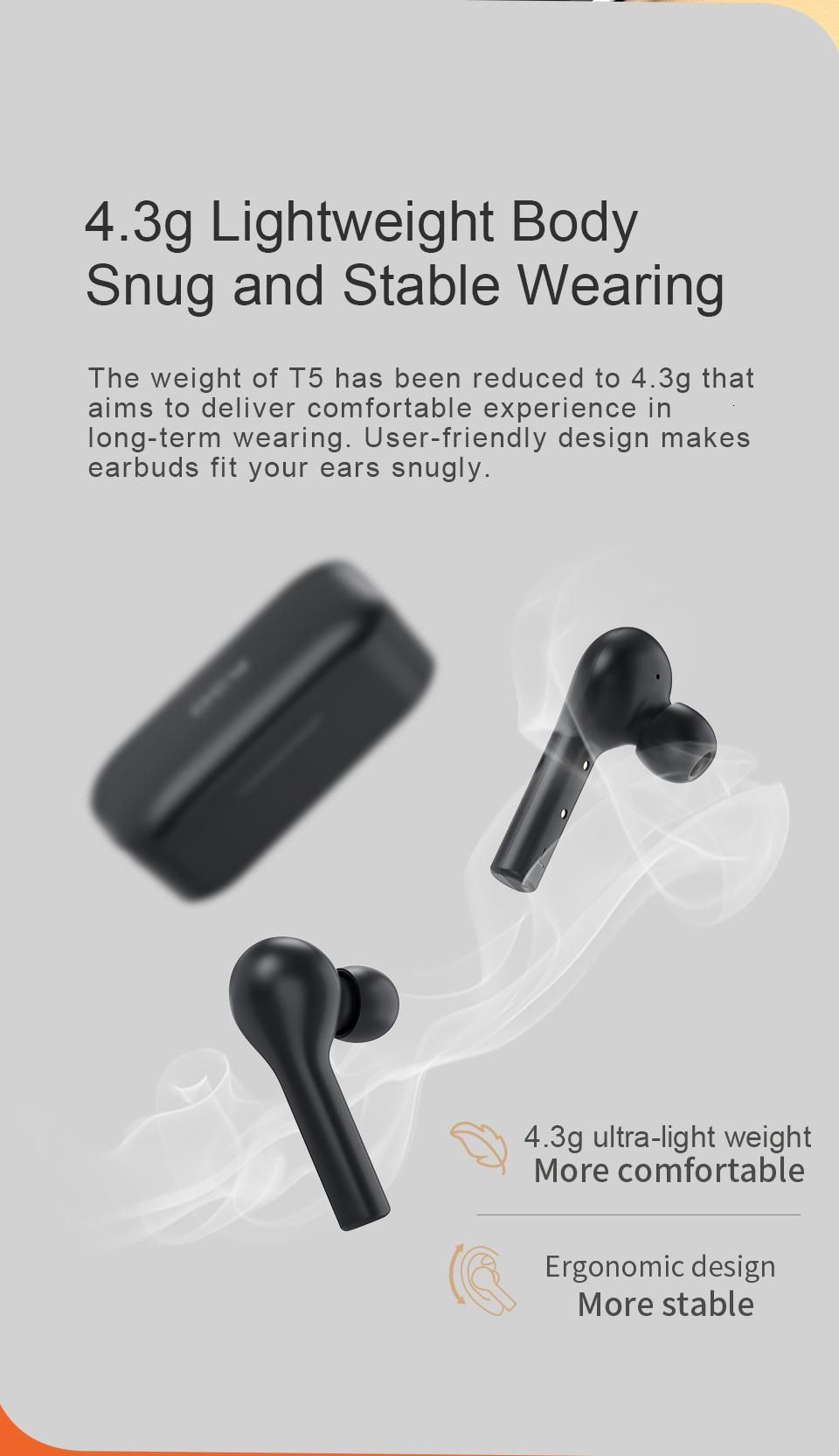 satin al qcy t5 bluetooth 5 0 kablosuz kulaklik spor calisan kulakliklar dokunmatik kontrol rahat cift mikrofonlu giyen tl321 59 dhgate comda