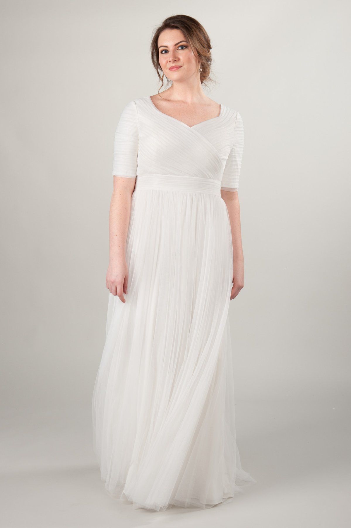 plus size modest wedding dresses