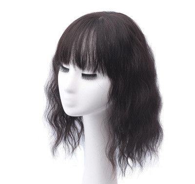 Your Style Synthetic Short Wavy Wigs With Bangs For Womens Blonde