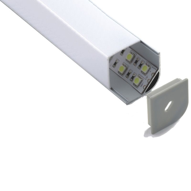 2020 100 X 2M SetsV Shape Aluminum Led Light Profile 90 Degree Beam Angle Led Aluminium Housing