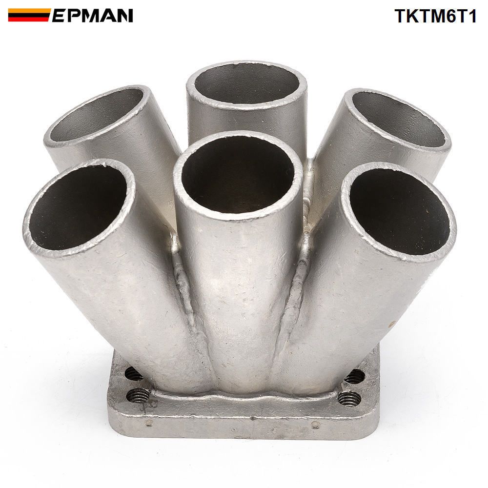 with T3/T4 Flange 6 into 1 JST Turbo Manifold Merge Collector 