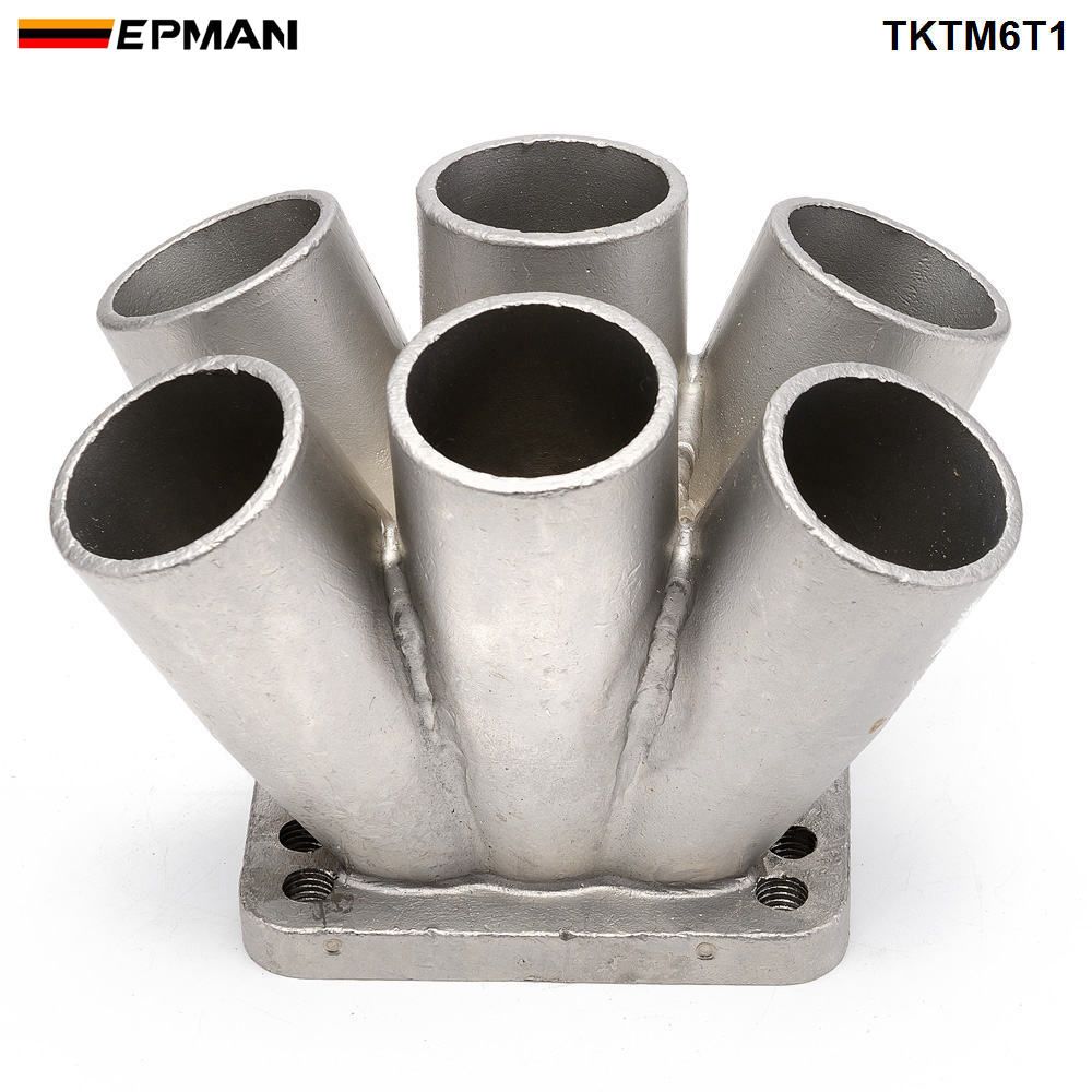with T3/T4 Flange 6 into 1 JST Turbo Manifold Merge Collector with T3/T4 Flange 6 into 1 JST Turbo Manifold Merge Collector