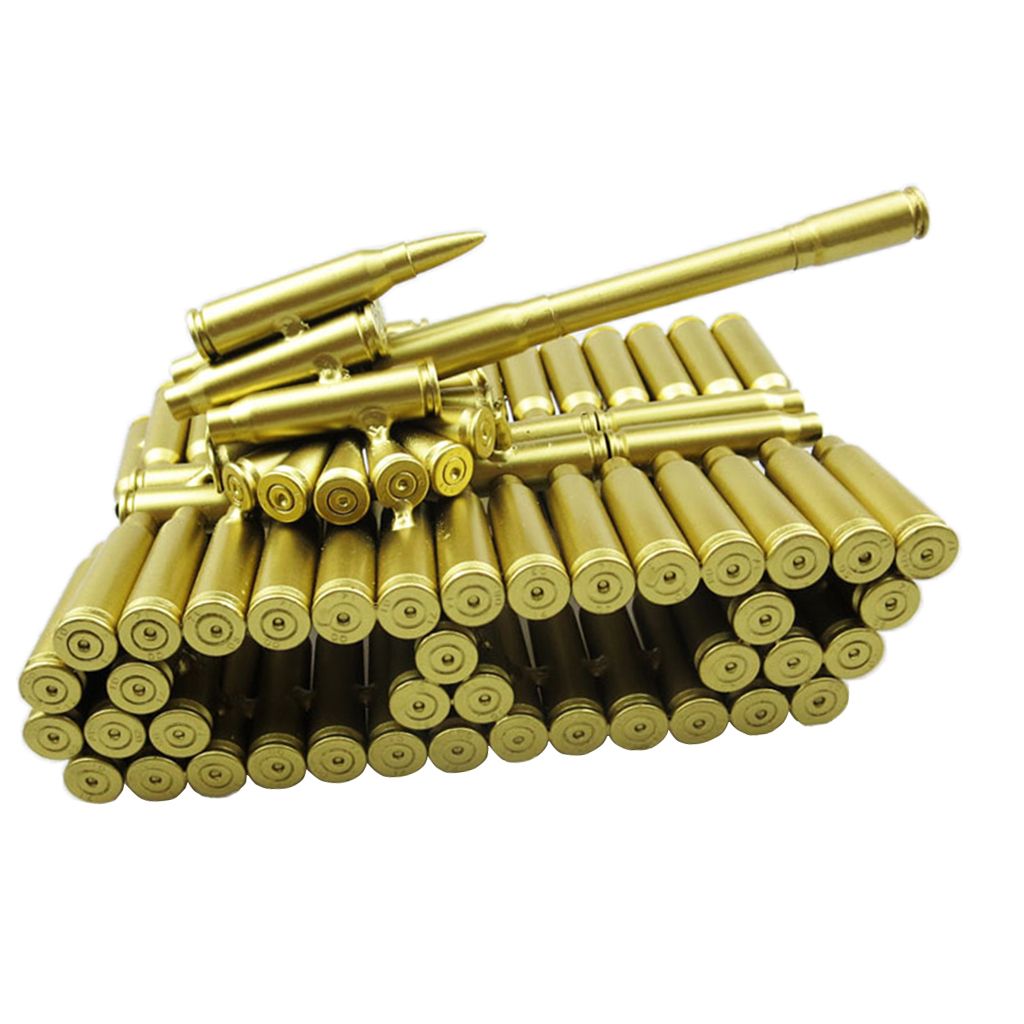 Home Living/Study Room Decorations Gift Great Decorative Piece Artillery Artwork Metal Model Royal Brands Creative Gold Bullet Shell Metal Tank-Unique New Model Bullet Shell Casing Shaped Army Tank