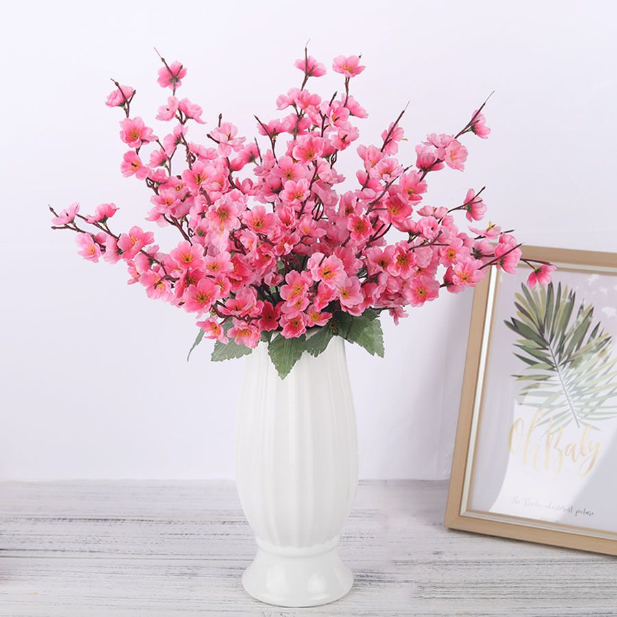 Compre Flores De Cerezo Flor De Melocotón Flores Falsas Rama De Flores