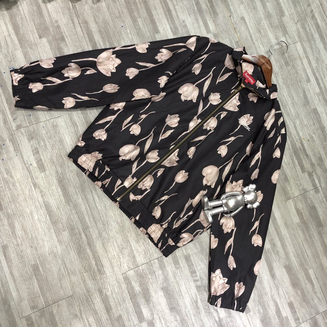 supreme floral silk track jacket