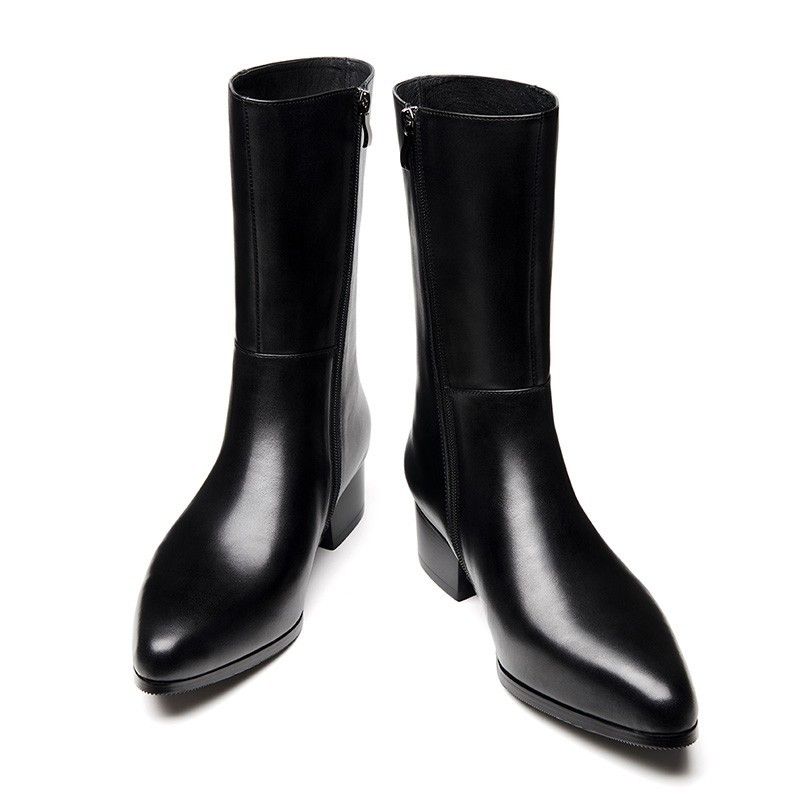 mens dress boots with zipper