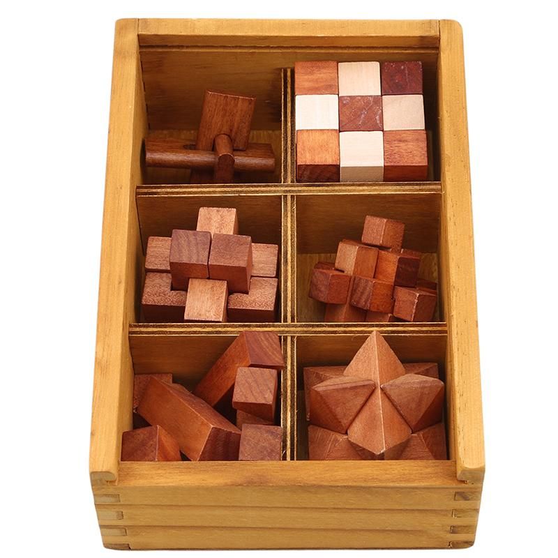 wooden kong ming lock puzzle