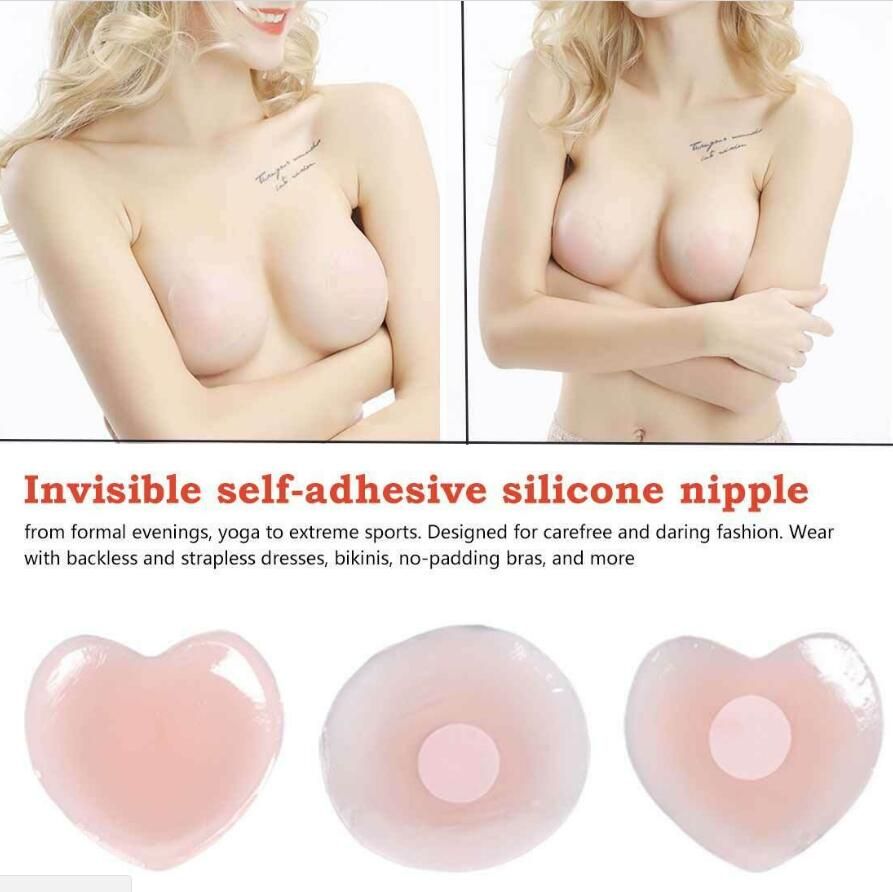 Womens Ladies Silicone Petal Nipple Stick Reusable Cover Patch Pad 1 2 3 pairs