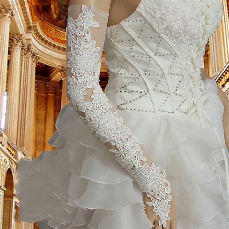 lace opera gloves