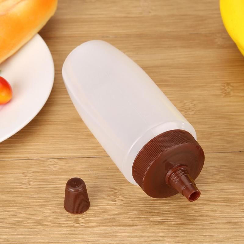 2021 340ml Plastic Squeeze Bottle Condiment Dispenser For Sauce Vinegar