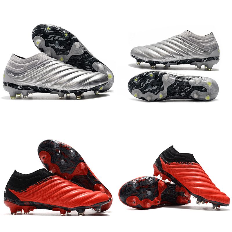 Nueva llegada del mens Paulo Dybala Copa + FG Botas de fútbol Negro Rojo