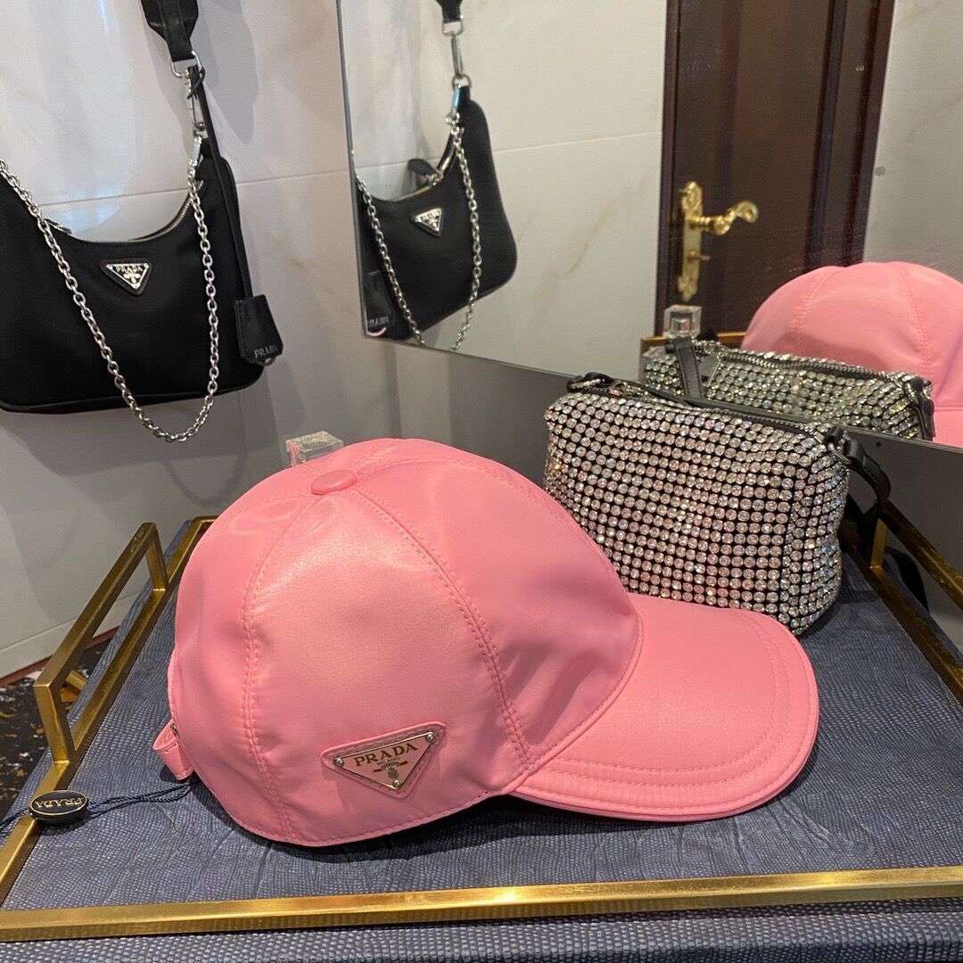 P Designer Baseball Cap Pink Women Men 