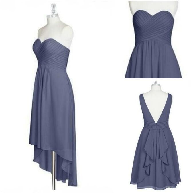 asymmetrical chiffon bridesmaid dresses