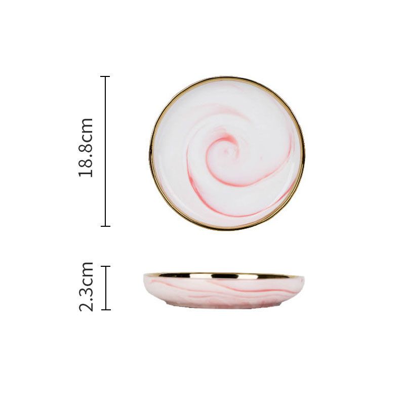 7.5 inch shallow plate - Pink