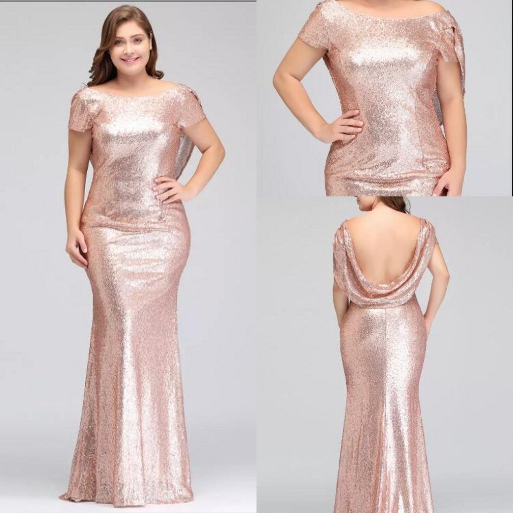 gold plus size bridesmaid dresses