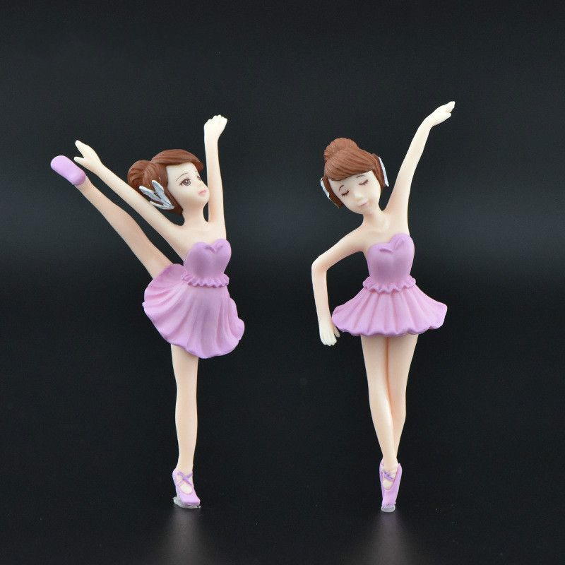 Gracia ballet bailarina niña en miniatura accesorios de decoración de  jardín de hadas muñeca gnome white
