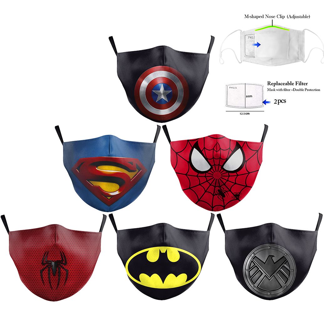 Acheter Dessin Anime Manga Masque Pm2 5 Superman Capitaine Enfant Lavable Imprimable Reutilisable Masque Anti Poussiere En Tissu De 4 07 Du Liang2022 Dhgate Com