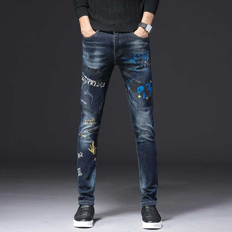 mens designer stretch jeans