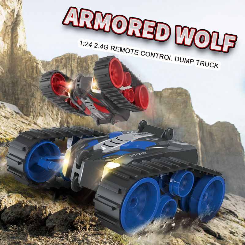 Compre YDJ 2.4G RC Tanque De Oruga, Vehículos De Juguete Blindada, Doble Cara Stunt Car, 180 ° Flip, 360 ° Giro Vertical, Luces LED, Navidad Cumpleaños Del Niño Del Regalo 2 1 A 16,06 € Del Edwardtang | DHgate.Com