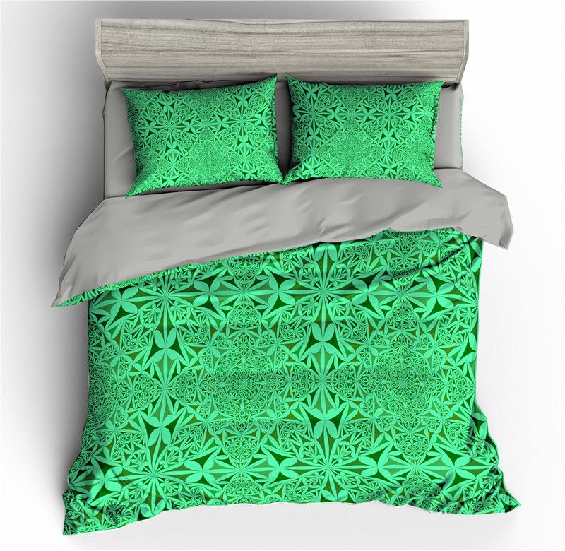Bohemia Green Floral 3d Bedding Sets Duvet Cover Set Quilt Covers