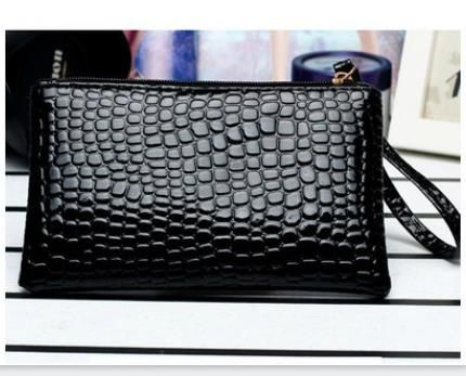 crocodile print purse