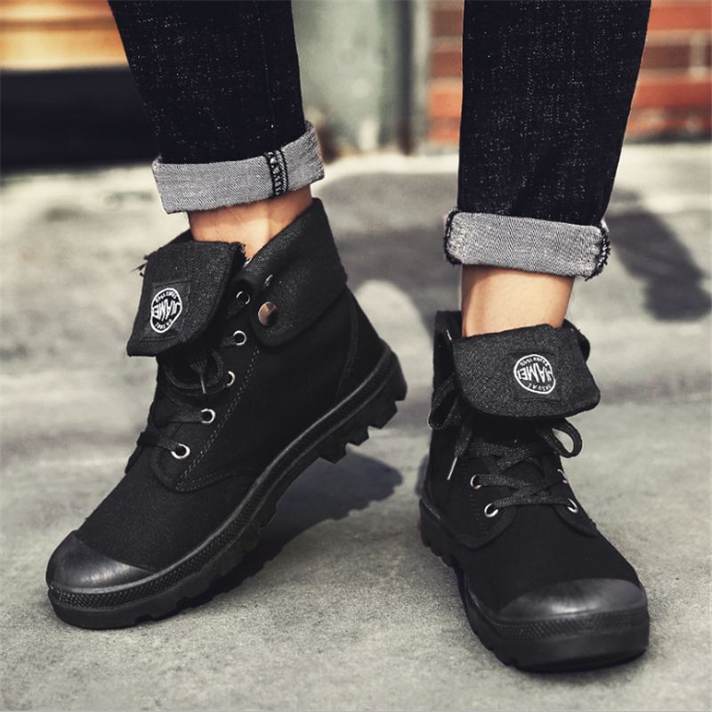 combat boots fashion male