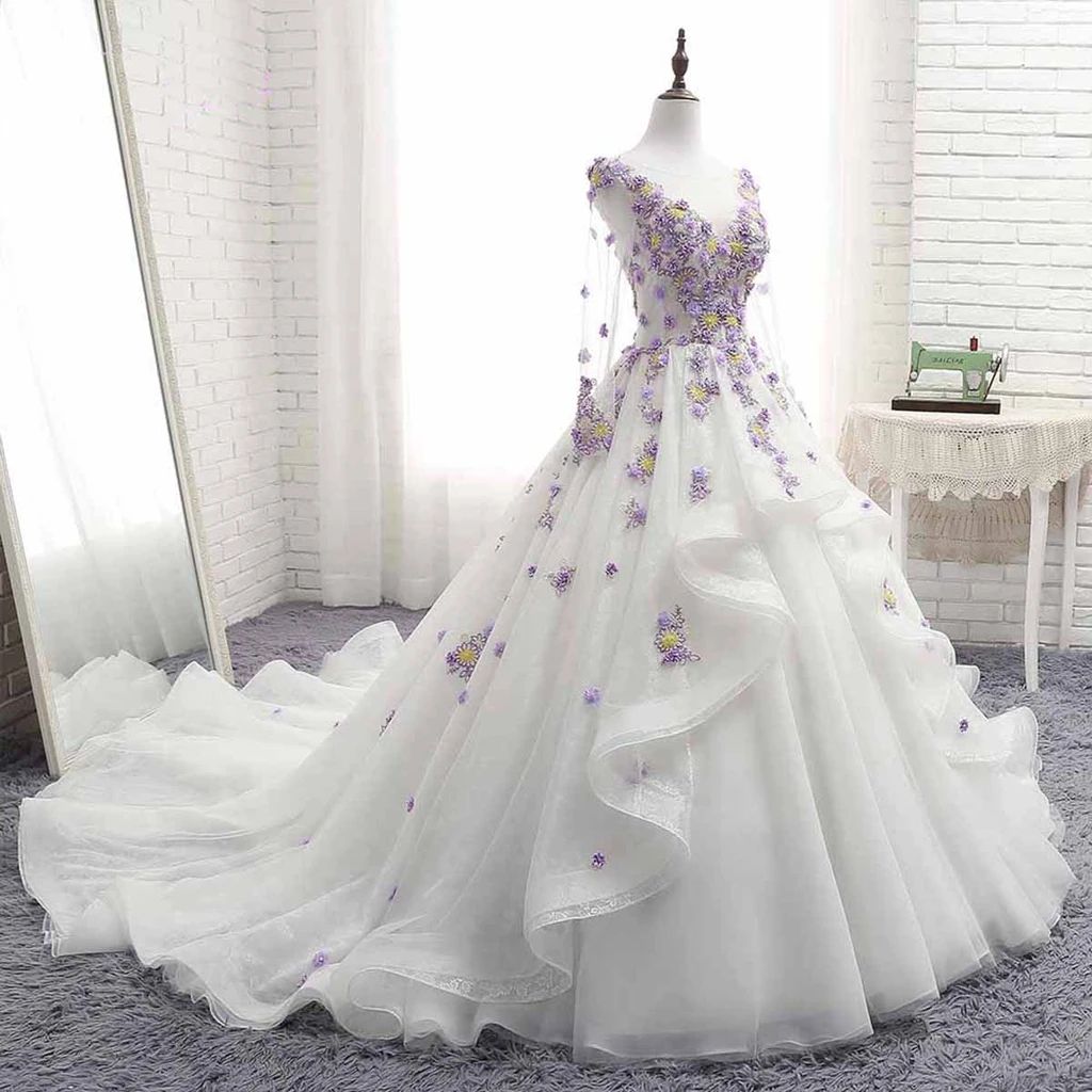 white wedding ball gowns