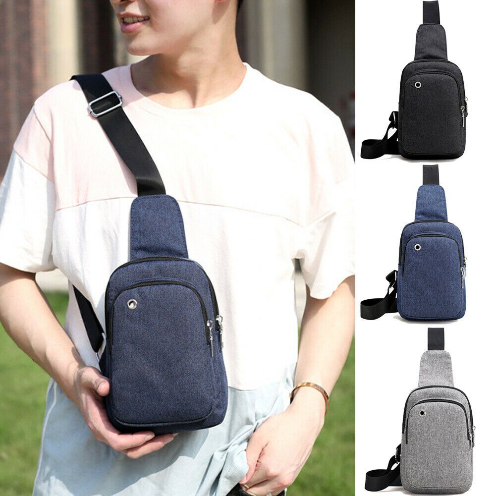 Compra Hombres Mujeres Bolso De Lona Sling Mochila Crossbody Hombro Pecho  Ciclo Viaje Diario Barato | Entrega Rápida Y Calidad | Es.Dhgate
